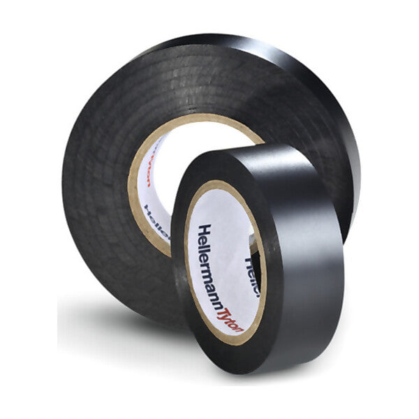 HellermannTyton Premium PVC-Isolierband 38mmx20m, schwarz FLEX2000+38x20 BK